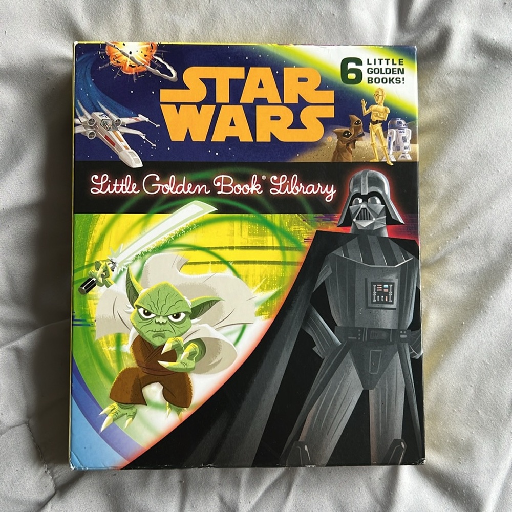 Star Wars Little Golden Book Library Set of 6 2015 Vintage Children’s Yoda Space